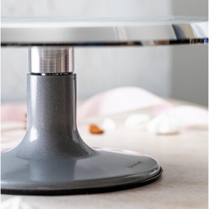 Platou rotativ pentru decorat tort 36 cm, cu picioare antiderapante – Klausberg KB-7772, rotire 360° - Img 2