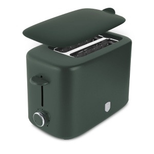 Prăjitor de pâine cu fante extra-late, 750 W, 6 niveluri – Berlinger Haus Green Matte BH 9705, verde mat, capac anti-praf