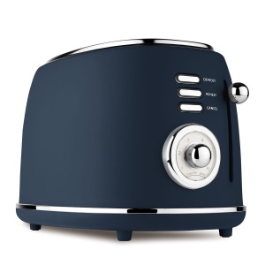 Prăjitor de pâine cu fante extra-late, 850 W, 6 niveluri – Berlinger Haus Deep Sea BH 9765, design rustic, albastru mat - Img 12