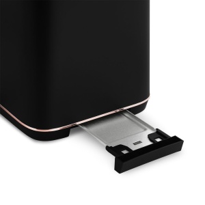 Prăjitor de pâine digital cu afișaj LED, 7 niveluri – Berlinger Haus Black Rose BH 9661, negru cu auriu-roz, Defrost și Reheat - Img 9