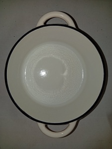 RESIGILAT - Oala fonta emailata cu capac crem Perfect Home 17920, 20 cm, 2L - Img 2