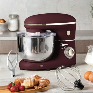 Robot de Bucătărie Berlinger Haus BH 9509 Leonardo – 1300W, 6L, Bol Inox, 6 viteze, Bordeaux, Silențios - Img 7