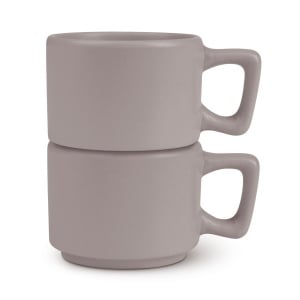 Set 4 cani cu farfurii Taupe Berlinger Haus BH 10016, ceramica, gri