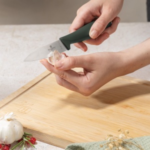 Set 6 cuțite de bucătărie din inox, în cutie cadou – Berlinger Haus Green Matte BH 3138, negru și verde mat - Img 10