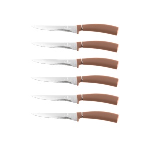 Set cutite friptura 6 piese Rose Gold Metallic Line Berlinger Haus BH 2811