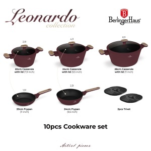 Set oale si tigai 10 piese Leonardo Nordic Collection Berlinger Haus BH 8305 - Img 2