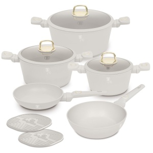 Set oale si tigai cu capace 10 piese Sahara Berlinger Haus BH 8080NN, potrivite si pentru inductie - Img 2