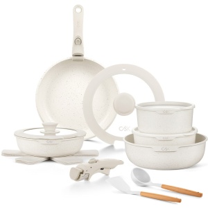 Set oale si tigai cu manere detasabile 17 piese Carl Schmidt Sohn 99169, crem - Img 2