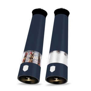 Set râșnițe electrice sare și piper cu LED, 2 piese – Berlinger Haus Deep Sea BH 9884, albastru mat, mecanism ceramic reglabil - Img 3