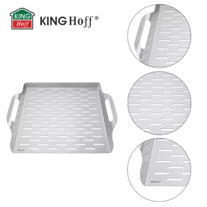 Tava inox pentru gratar Kinghoff KH1917 - Img 4