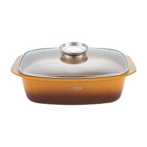 Tava Roaster Din Aluminiu Turnat + Capac 39 X 22.5 X 11 Cm, 5.3l, Nicolai Tand, Origini, Cooking By Heinner HR-BJK-TV11