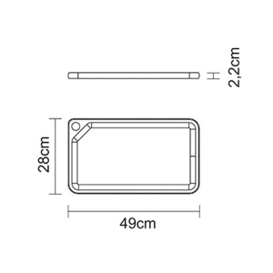 Tocator din lemn de tec 49x28x2.2 cm Churrasco Tramontina 13333352, fabricate in Brazilia - Img 4