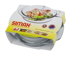 Vas rotund cu capac yena 1 L Simax 6256/6266