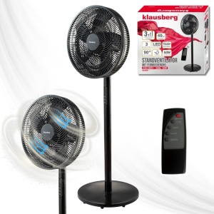 Ventilator cu picior Klausberg KB-9041, 40 cm, negru - Img 2