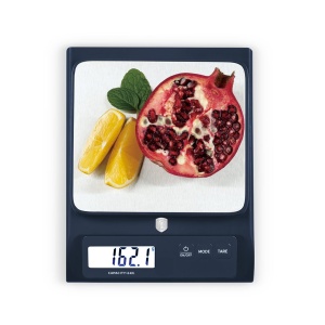 Cântar de bucătărie digital 6 kg, platformă inox – Berlinger Haus Deep Sea BH 9918, albastru mat, funcție tara - Img 6