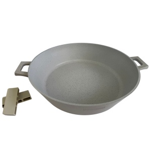 Cratita marmorata cu capac 40 CM RL-MR40ML Royalty Line - crem - Img 7