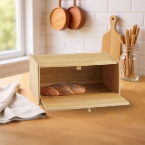 Cutie pentru pâine din bambus, 39.5×24.5×18 cm, Klausberg KB-7933 - Img 9