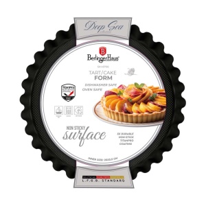 Formă pentru tartă 28 cm, antiaderentă – Berlinger Haus Deep Sea BH 8706, albastru mat, oțel carbon - Img 2