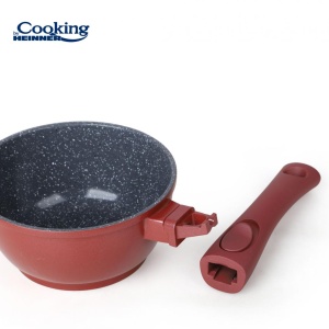 Caserola Aluminiu+Capac 16x8cm, 1.3 L, Calabria, Cooking By Heinner HR-JLG-C16C