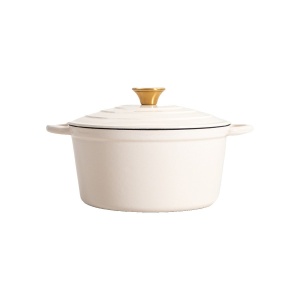 Oala fonta emailata Andreas, Homla, 24 cm, 4 l, bej 777608