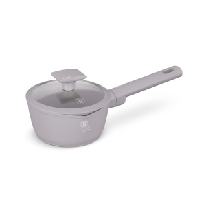 Oala sos cu capac 16 cm, 1,2 L Taupe Berlinger Haus BH 8088, antiaderenta, gri