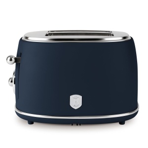Prăjitor de pâine cu fante extra-late, 850 W, 6 niveluri – Berlinger Haus Deep Sea BH 9765, design rustic, albastru mat - Img 9