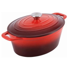 RESIGILAT - Oala fonta emailata tip roaster, 4 L 27.5x21x11 cm, pentru cuptor sau plita, potrivita pentru friptura, paine Xanten Carl Schmidt Sohn 070052