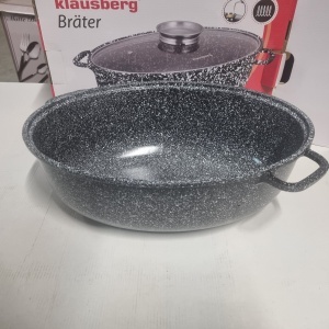 RESIGILAT - Oala tip roaster cu capac Klausberg KB7366, compatibila cu plita cu inductie - Img 2