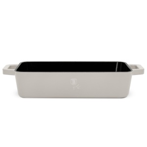 RESIGILAT - Tava fonta emailata cu mânere 30 cm, 3L Sahara Berlinger Haus BH 6529 crem - Img 6