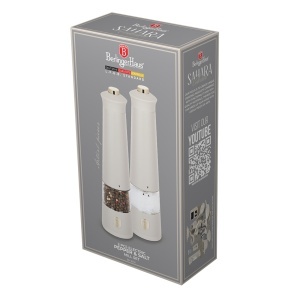 Set 2 rasnite sare si piper Sahara Berlinger Haus BH 9545, electrice, crem mat - Img 7
