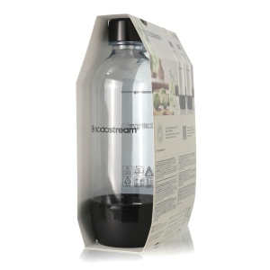 Set 2 sticle carbonatare, plastic, 1L, AlbNegru Sodastream 1042202400 - Img 2