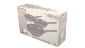 Set 3 tigai rotunde Taupe Collection Berlinger Haus BH 8108, antiaderente, strat titan, gri