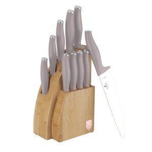 Set cutite 10 piese, stativ Taupe Berlinger Haus BH 3122