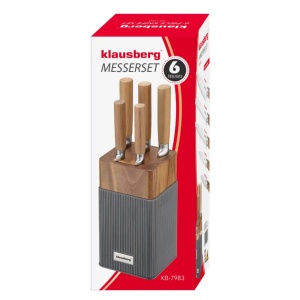 Set cutite cu suport 6 piese Klausberg KB-7983 - Img 5