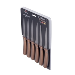 Set cutite friptura 6 piese Rose Gold Metallic Line Berlinger Haus BH 2811