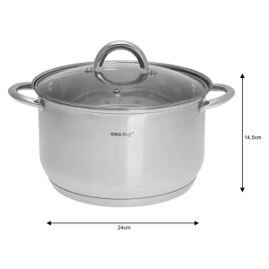 Set de oale, 6 piese, din oțel inoxidabil Kinghoff KH-4447 - Img 3