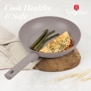 Set oale si tigai 15 piese, antiaderente Taupe Collection Berlinger Haus BH 8111 - Img 6