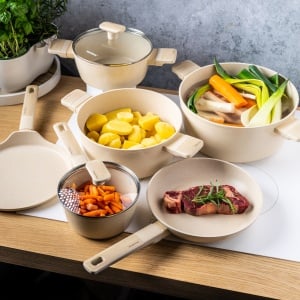 Set oale 16/20/24/28/24/24 CM bej Klausberg KB7833