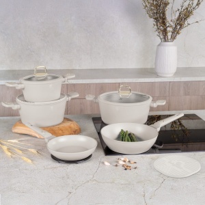 Set oale si tigai cu capace 10 piese Sahara Berlinger Haus BH 8080NN, potrivite si pentru inductie - Img 7