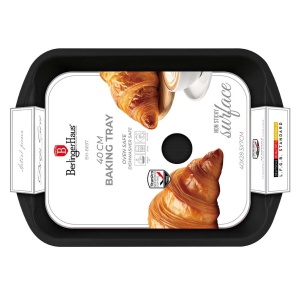 Tavă dreptunghiulară pentru cuptor 40 × 28,5 cm, antiaderentă – Berlinger Haus Deep Sea BH 8697, albastru mat, oțel carbon - Img 3