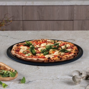 Tavă pentru pizza 36 cm, antiaderentă – Berlinger Haus Deep Sea BH 8700, albastru mat, oțel carbon - Img 3