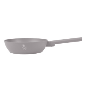 Tigaie adanca cu capac 24 cm Taupe Berlinger Haus BH 8092, gri, strat titan