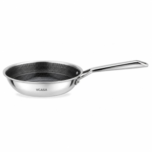 Tigaie ceramică antiaderentă fără PFAS 20 cm, Tri-Ply, pentru inducție – VCASA Velora 90154, fără PTFE și PFOA - Img 1