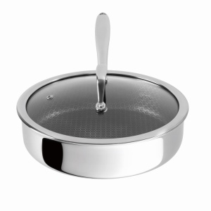 Tigaie inox cu capac Eternal Collection Berlinger Haus BH 8511, 24 cm, antiaderenta, inox, strat Eterna rezistent