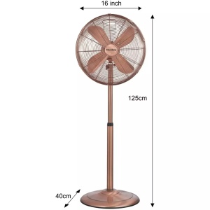 Ventilator vertical 50W, diametru 40 cm, culoare cupru Klausberg KB7719 - Img 2