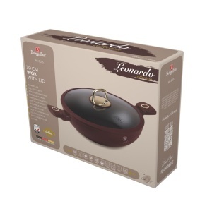 Wok cu capac, cu 2 manere si capac 30 cm Leonardo Collection Berlinger Haus BH 8035 - Img 11