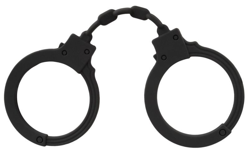 Catuse din silicon moale Handcuffs, black