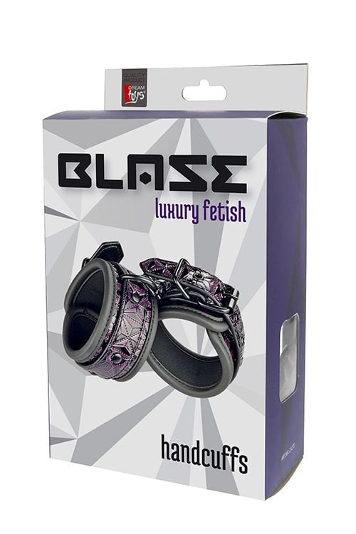 Catuse elegante complet reglabile BLAZE HANDCUFF PURPLE - 1 | YEO