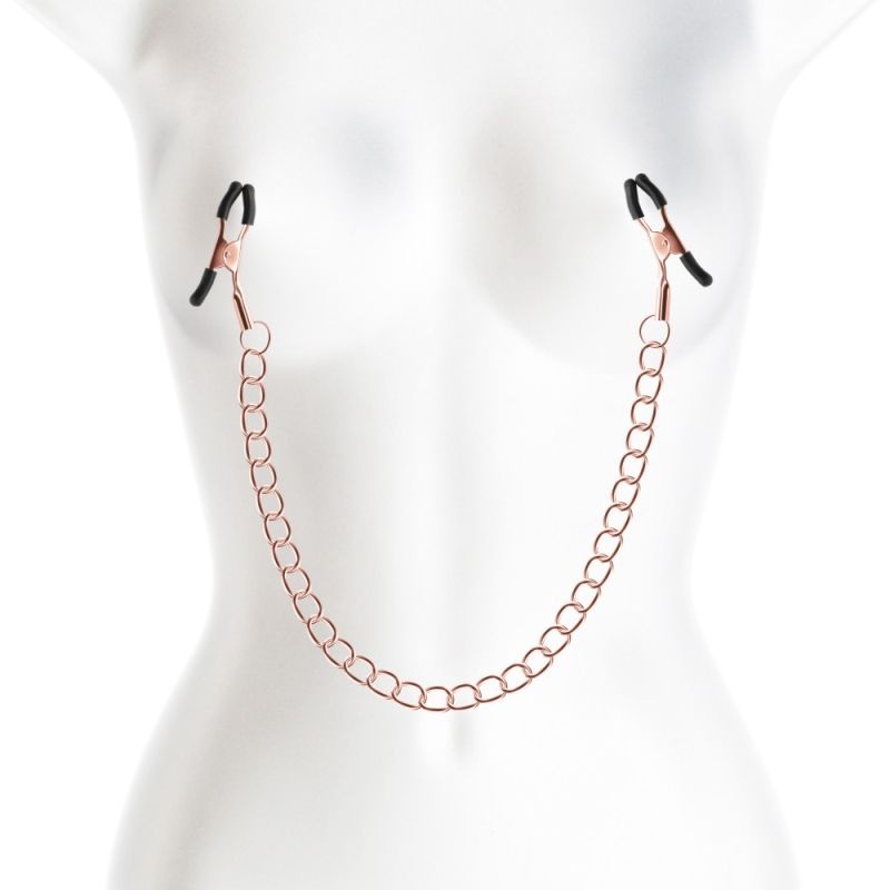 Clemele ajustabile pentru mamelon Bound - Nipple Clamps - DC2 - Rose Gold - 1 | YEO