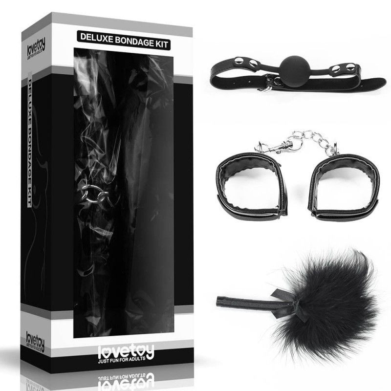 Deluxe Bondage Kit Black III (3pcs)